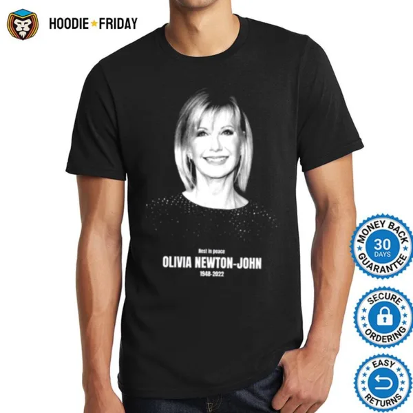 Black And White Art Olivia Newton John Shirts