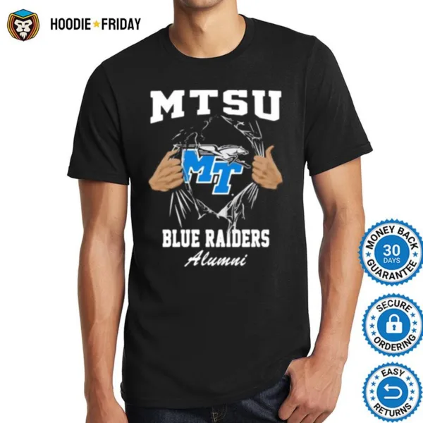 Blood Inside Mtsu Blue Raiders Alumni Shirts