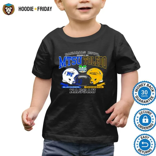 Blue Raiders Vs Rockets Bahamas Bowl Mtsu Toledo Shirts