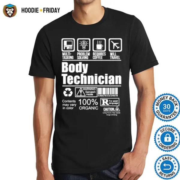 Body Technician 100 Organic Shirts