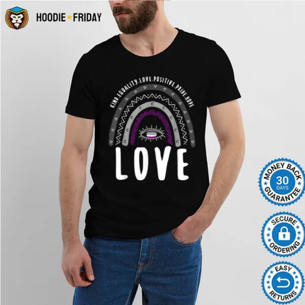 Boho Rainbow Love Ace Pride T B0B31G1V9M Shirts