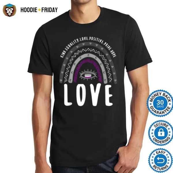 Boho Rainbow Love Ace Pride T B0B31G1V9M Shirts