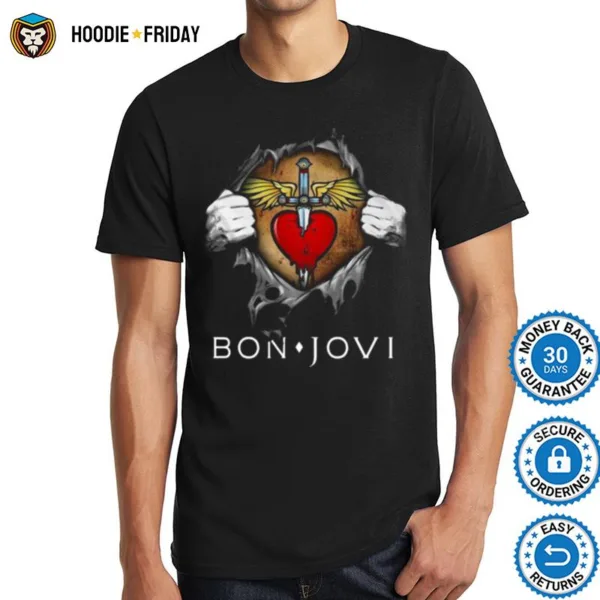 Bon Jovi Blood Inside Me Shirts