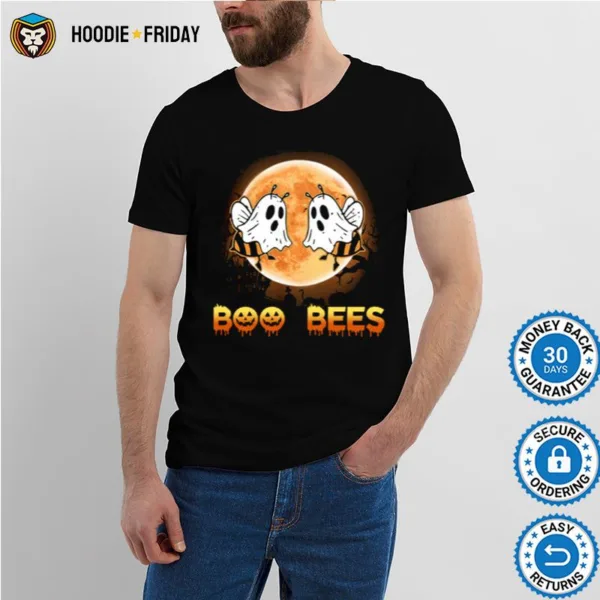 Boo Bees Ghost Moon Halloween Shirts