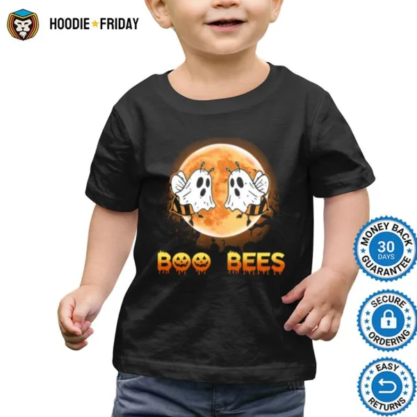 Boo Bees Ghost Moon Halloween Shirts