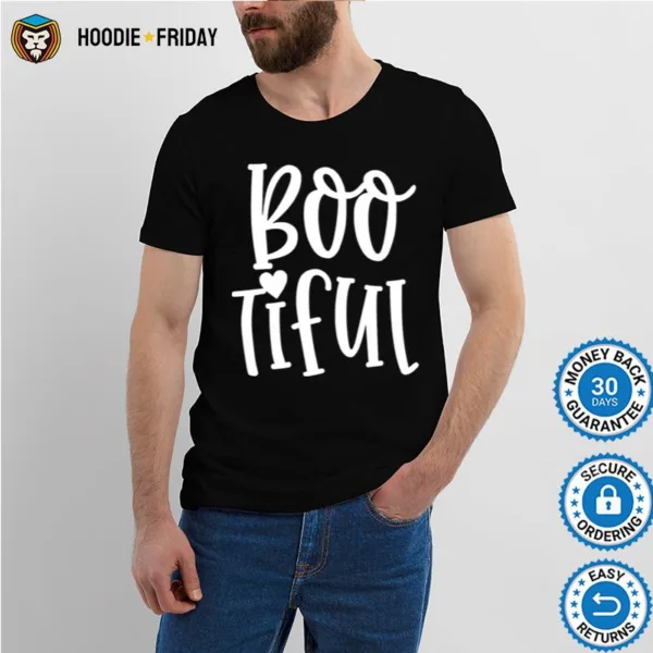 Boo Tiful Cute Womens Vintage Halloween Party Shirts