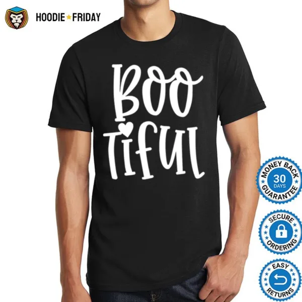 Boo Tiful Cute Womens Vintage Halloween Party Shirts