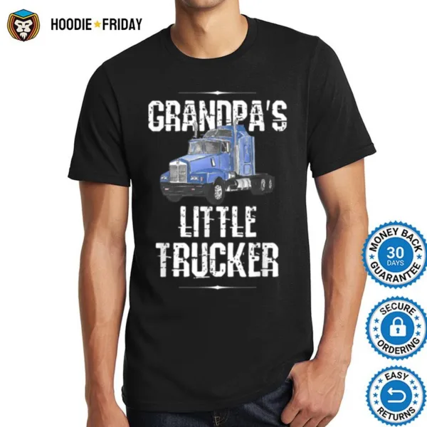 Boys Kids Semi Truck Gift Grandpa? Little Trucker Shirts