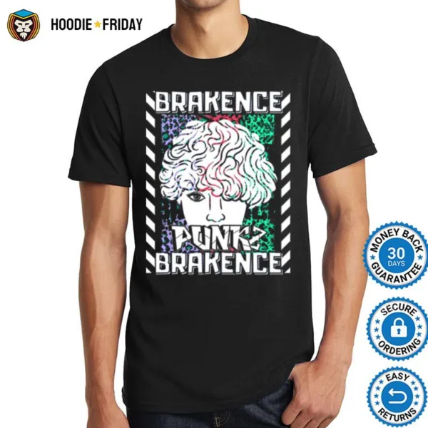 Brakence Retro Multiple Texts Colors White Tone Punk2 Shirts