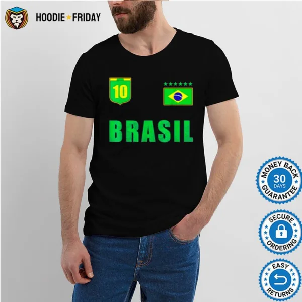 Brazil Jersey Number Ten Brazilian Futebol Soccer Shirts