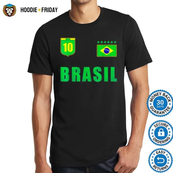 Brazil Jersey Number Ten Brazilian Futebol Soccer Shirts