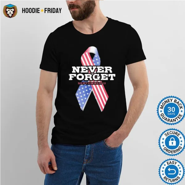 Breast Cancer American Never Forget September 11 Shirts