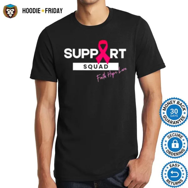 Breast Cancer Warrior Support Squad Breast Cancer Awareness Shirts