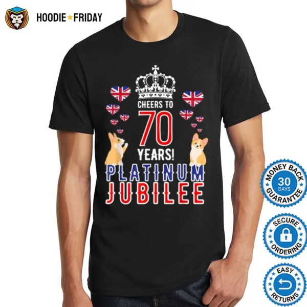 British Queen Platinum Jubilee 70 Years Welsh Corgi Pembroke Shirts