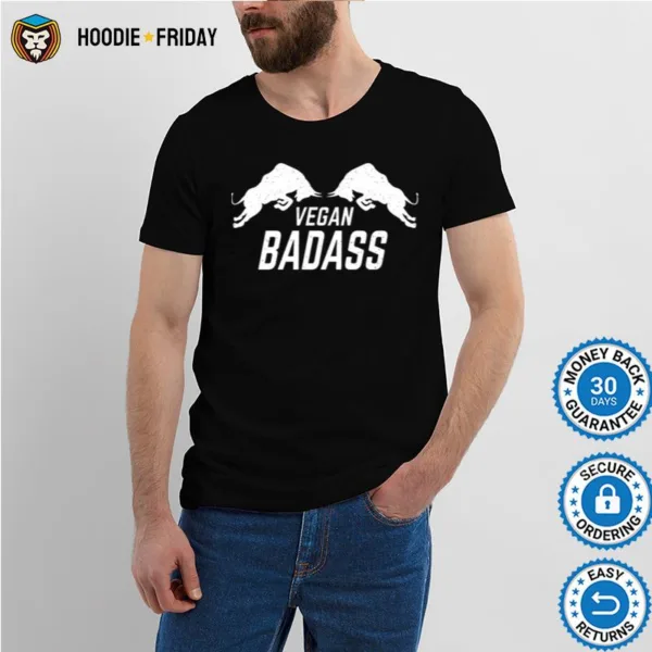 Bulls Vegan Badass White Design Shirts