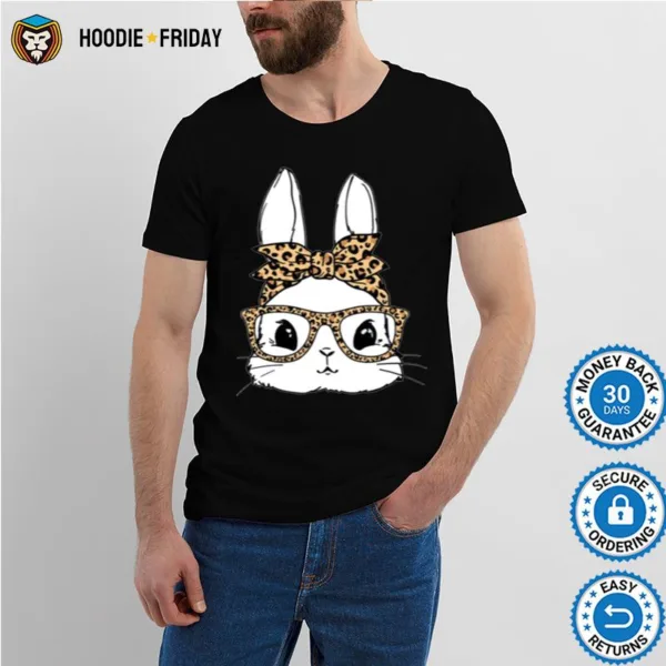 Bunny With Leopard Glasses Shirts