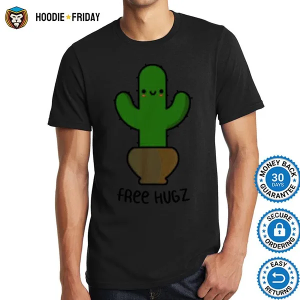 Cactus Free Hugs Cute Spiky Cactus Shirts