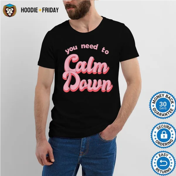 Calm Down Retro Style Shirts