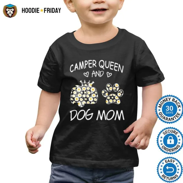 Camping Queen Dog Mom Shirts