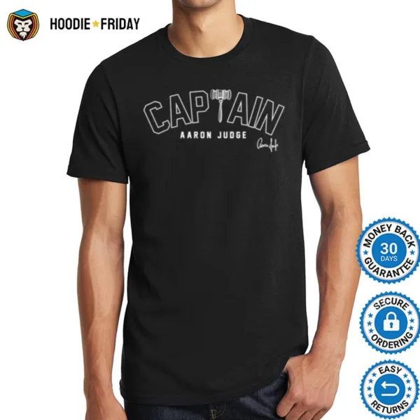 Captain Aaron Judge Signature Shirts