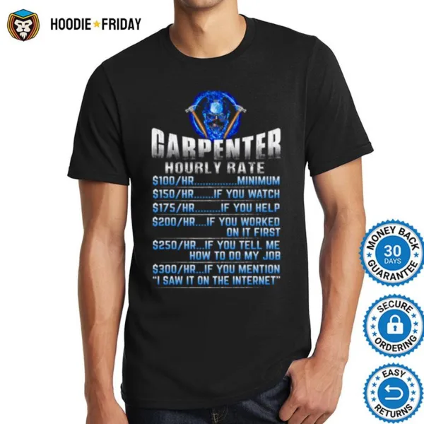 Carpenter Hourly Rate Minimum If You Watch Shirts