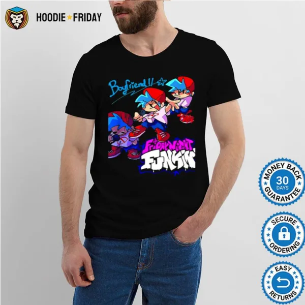 Cartoon Style Friday Night Funkin Boyfriend Shirts