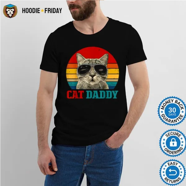 Cat Daddy Cat Father Husband Vintage Shirts