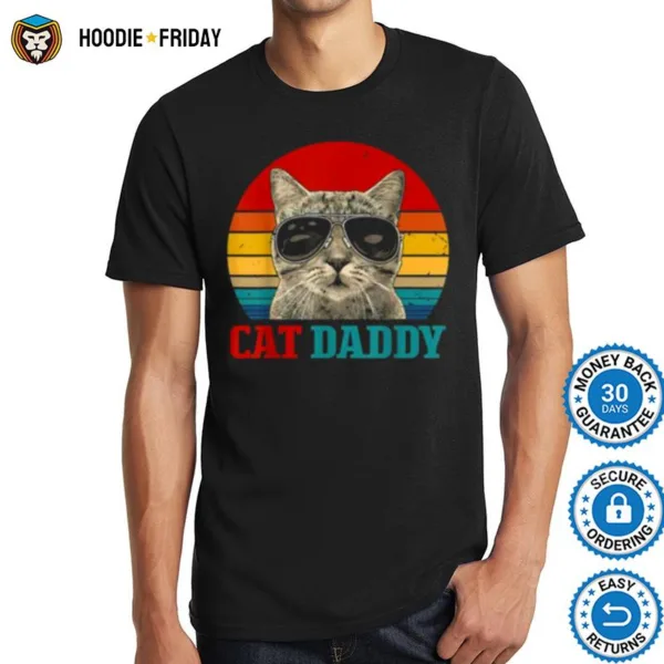 Cat Daddy Cat Father Husband Vintage Shirts