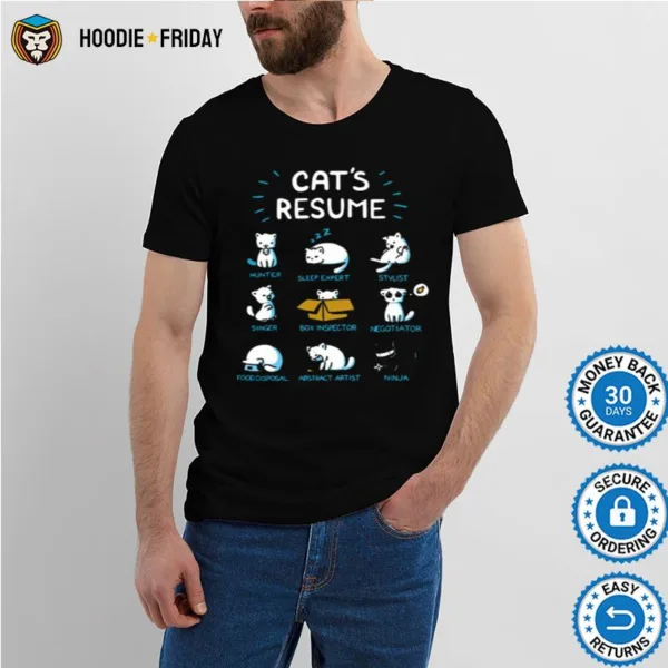 Cats Resume Shirts