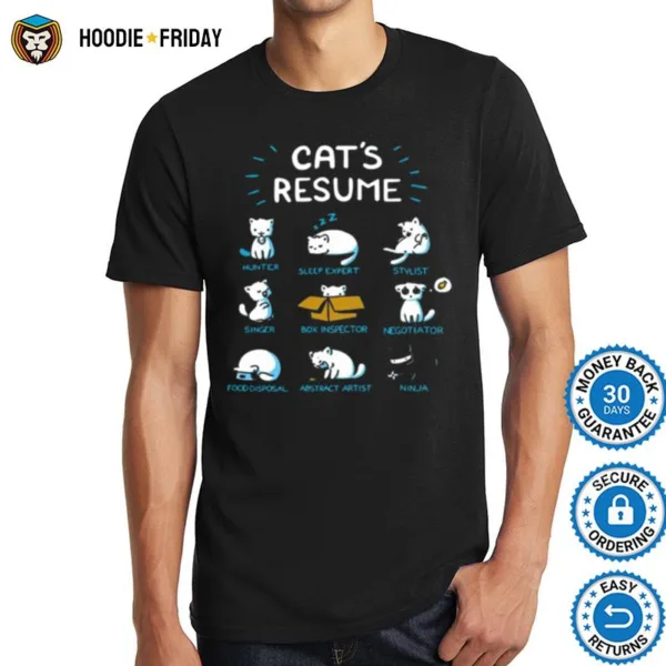 Cats Resume Shirts