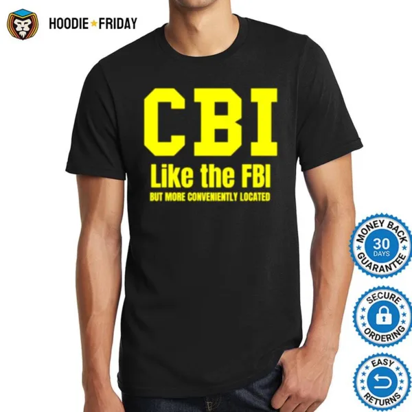 Cbi Like The Fbi The Mentalist Tv Show Shirts