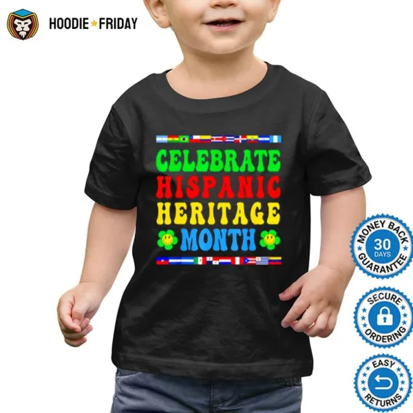 Celebrate Hispanic Heritage Month Latino Hippie Country Flag Shirts