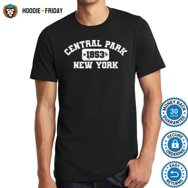 Central Park Nyc Athletic Style Distressed Vintage Shirts