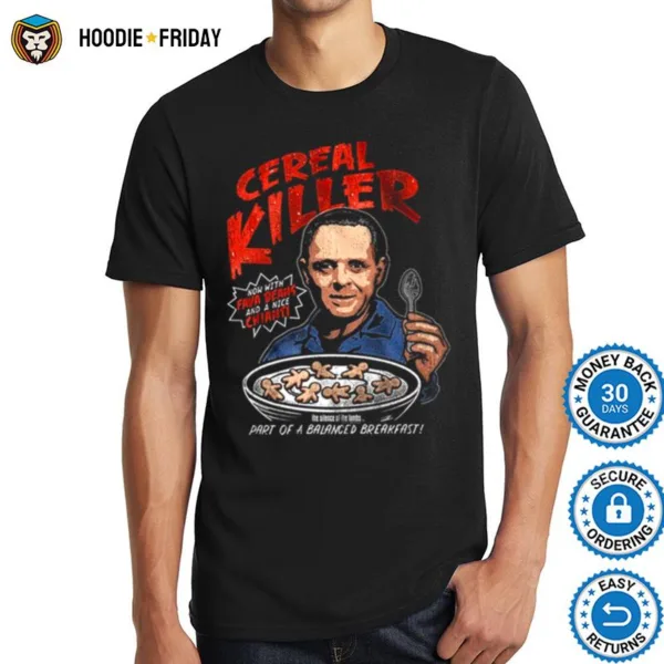 Cereal Killer Silence Of The Lambs 80S 90S Horror Shirts