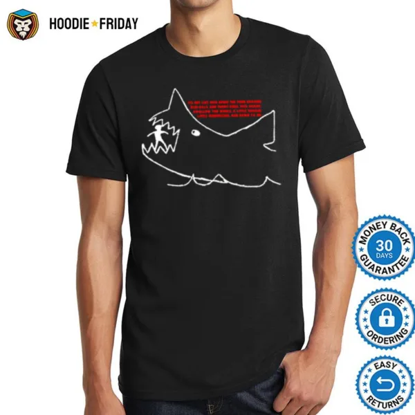 Chalk Drawing Jaws Movie Shirts