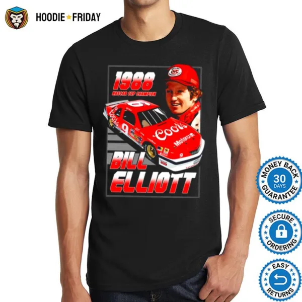 Champion 80S Style Retro Nascar Car Racing Bill Elliott Shirts