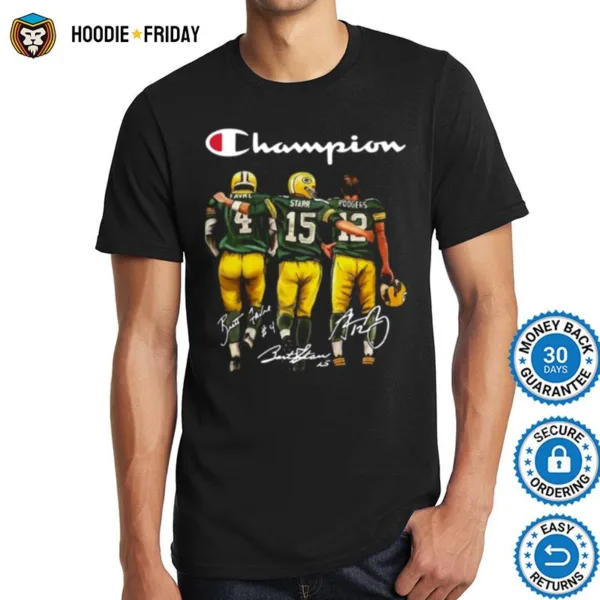 Champion Green Bay Packer Football Team Shirts