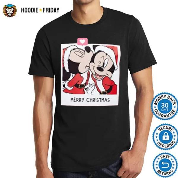 Cheap Santa Mickey Mouse And Minnie Disney Christmas Shirts