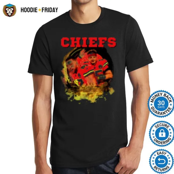 Chiefs Patrick Mohames And Jason Kelce Shirts