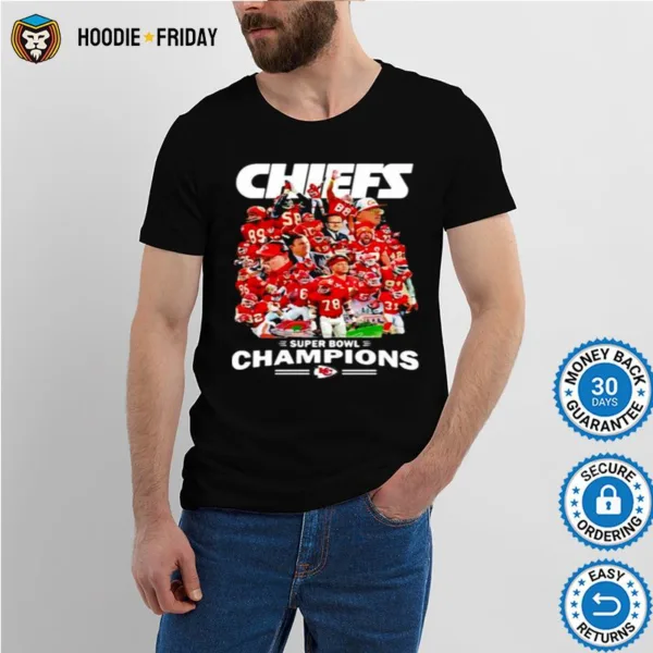 Chiefs Super Bowl Champions Team Football Shirts