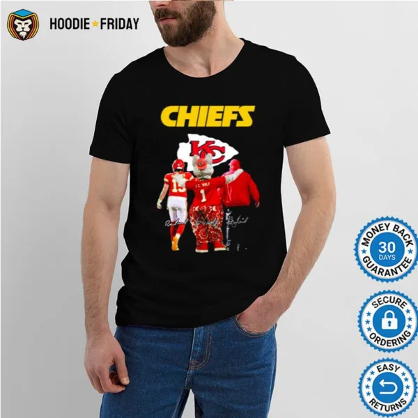 Chiefs Super Bowl Mahomes 15 C.C Wolf Signatures Shirts