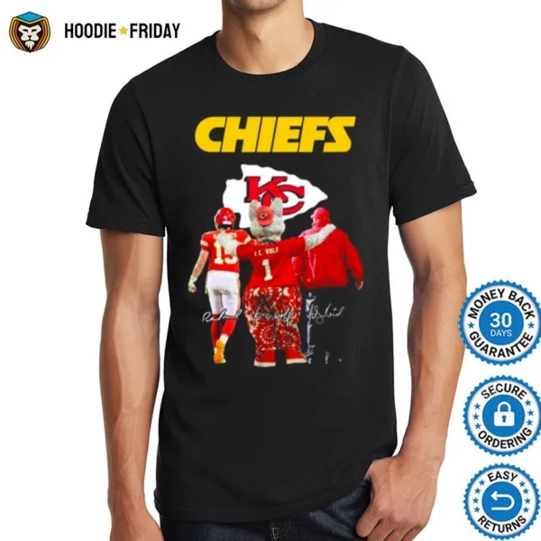 Chiefs Super Bowl Mahomes 15 C.C Wolf Signatures Shirts