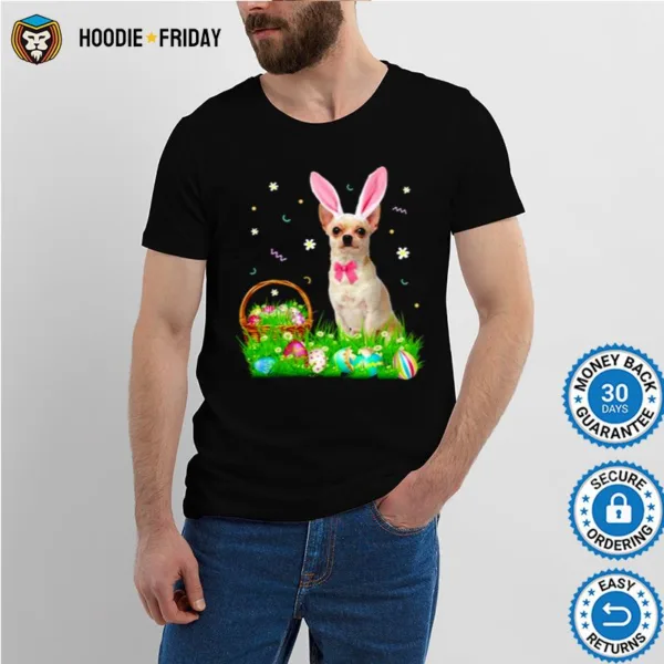 Chihuahua Easter Day Bunny Eggs Easter Costume Shirts