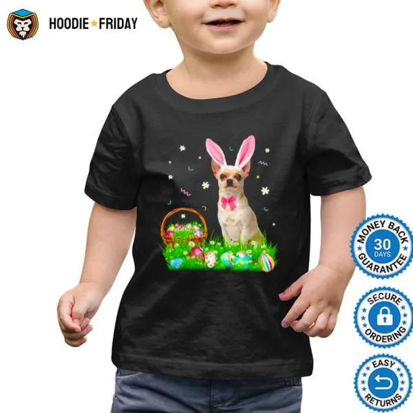 Chihuahua Easter Day Bunny Eggs Easter Costume Shirts