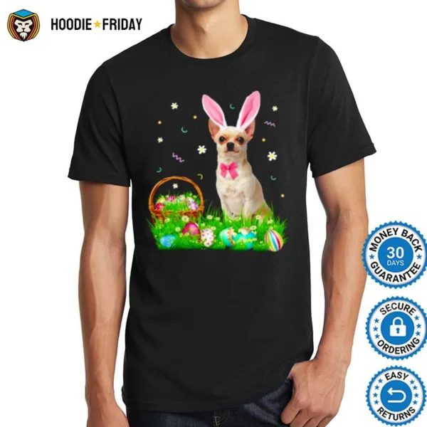 Chihuahua Easter Day Bunny Eggs Easter Costume Shirts