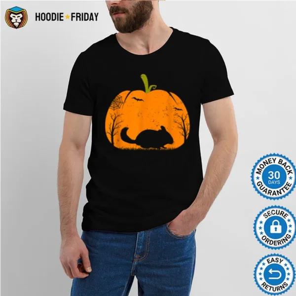 Chinchilla Cute Halloween Costume Pumpkin Chinchilla Lovers Shirts