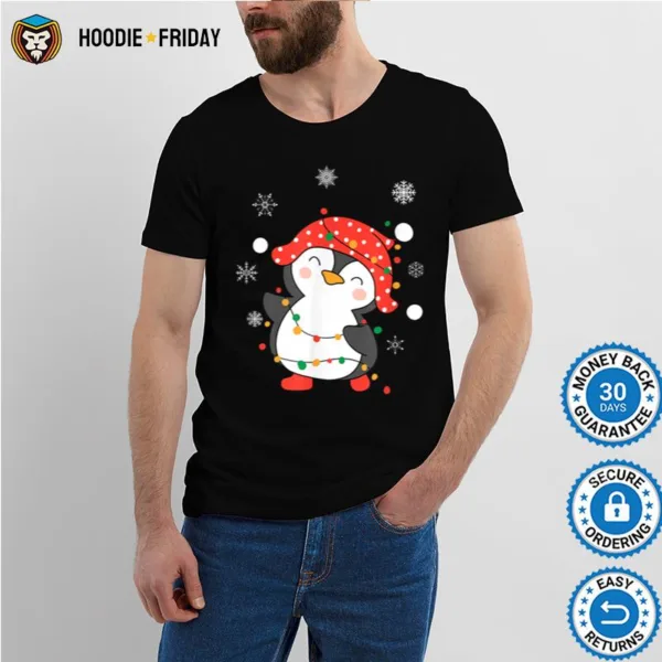 Christmas Penguin Xmas Graphic Casual Holiday Shirts