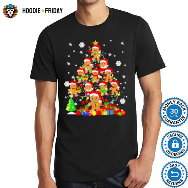 Christmas Tree Gingerbread Christmas Santa Gingerbread Shirts