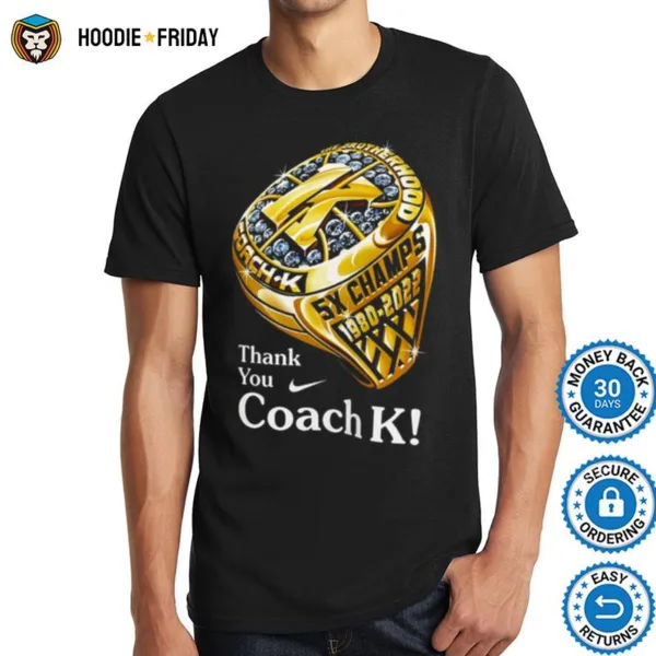 Coach K Retirement Ring Tee By Nike Shirts