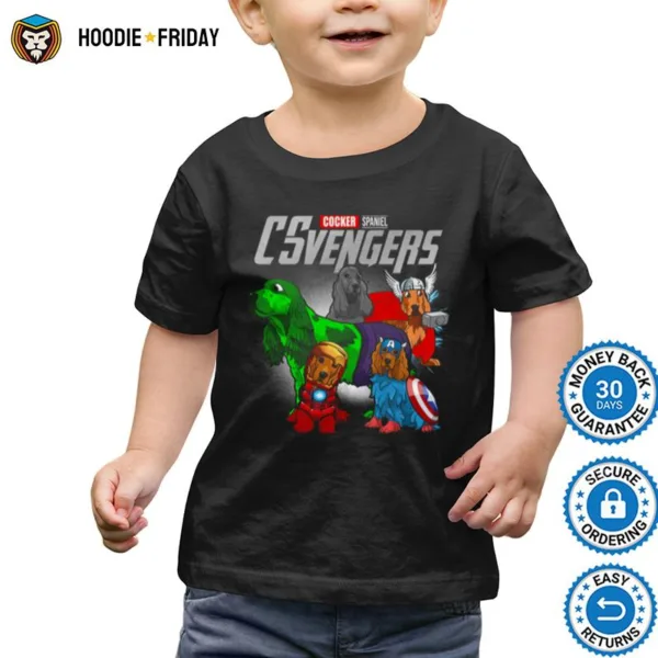 Cocker Spaniel Csvengers Marvel Avengers Engame Shirts